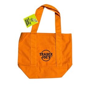 Trader Joe’s, trick-or-treat canvas tote bag in Orange NWT F-13